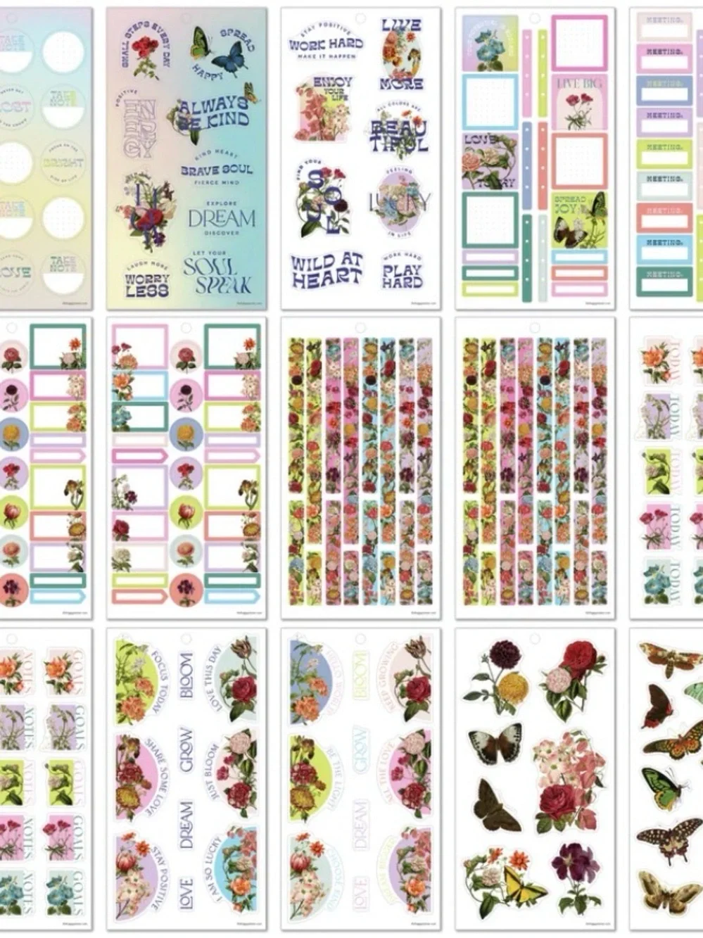NWT-Happy Planner Seeds of Joy VALUE PACK STICKERS